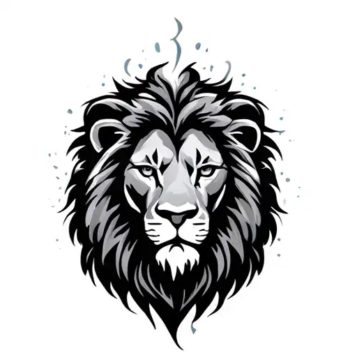 Autism Awareness Lion Head