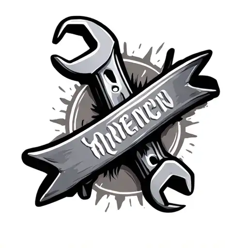 Wrench With Banner Wrapped