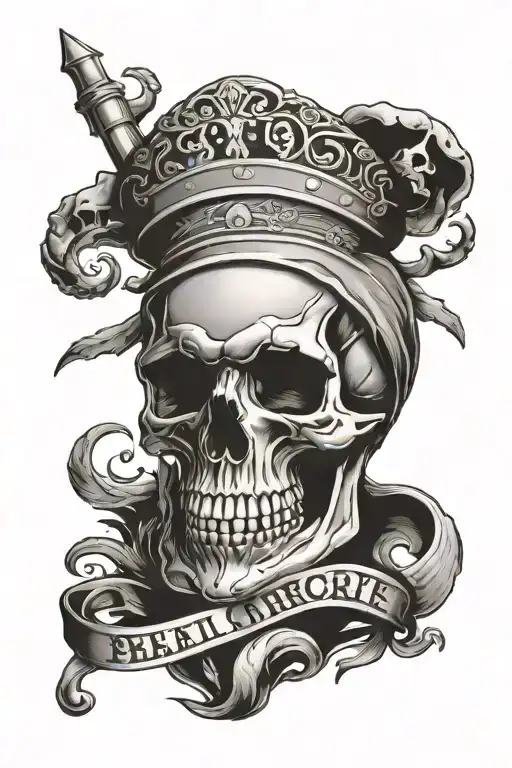 Skull With Birthdate Incorporated 1991