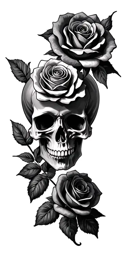 Skull And Roses