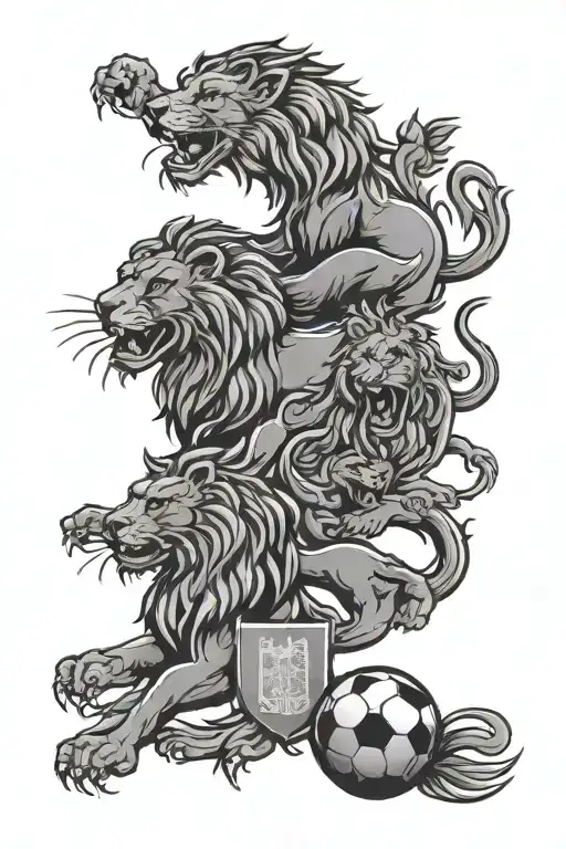 Three Lions England Football Jersey