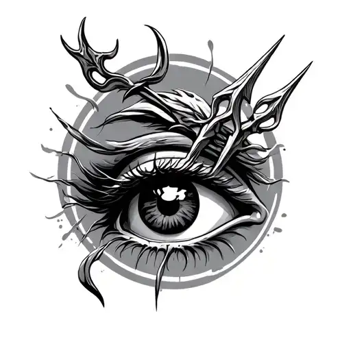 Poseidon Trident Scar In Eye