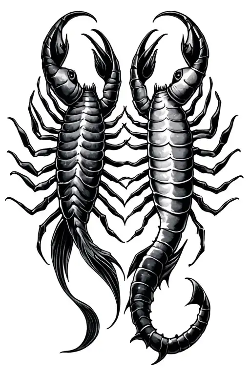 Pisces Cancer And Scorpio Together Representing Strength