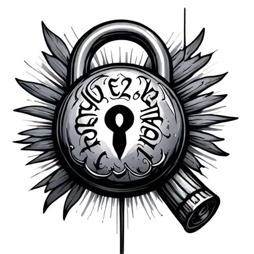 Lock With Cs Written Inside
