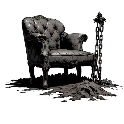 A Lost Soil Chained To A Chair Waiting To Be Released