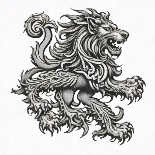Scottish Rampant Lion