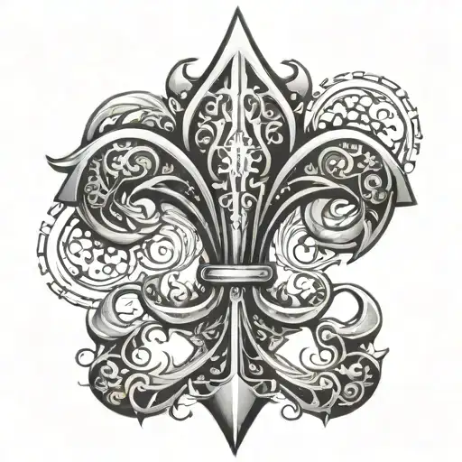 Stone Flur De Lis