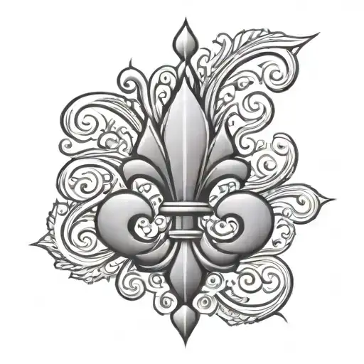 Stone Flur De Lis