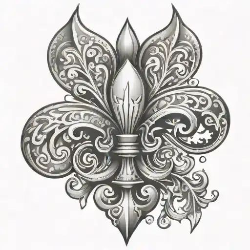 Stone Flur De Lis