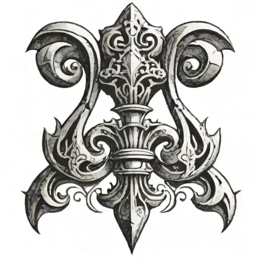 Stone Flur De Lis