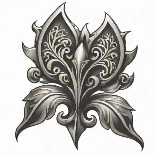 Stone Flur De Lis