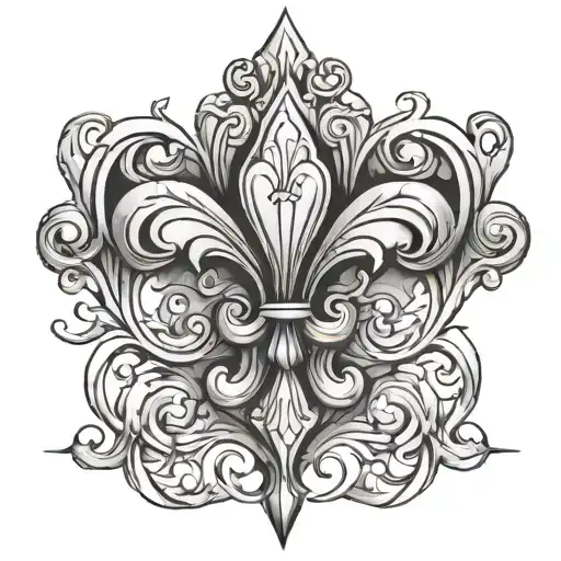 Stone Flur De Lis