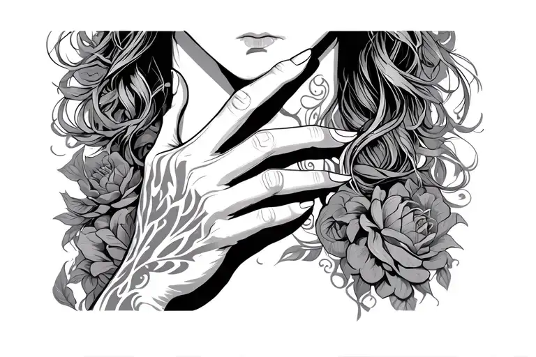 Coverup Choke Hand On Neck