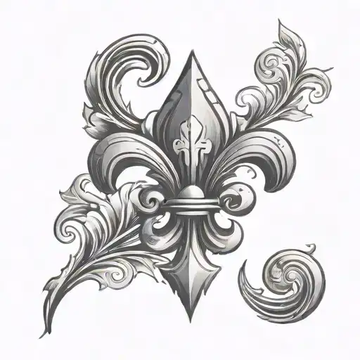 Stone Flur De Lis
