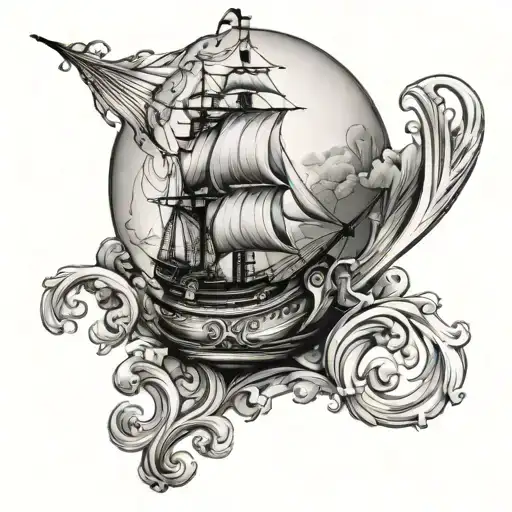 Caravel In Crystal Ball