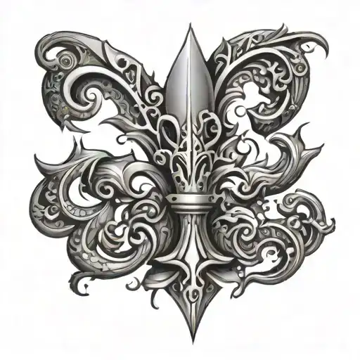Stone Flur De Lis
