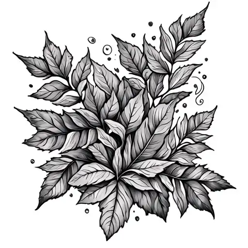 Leaves Going Around The Forearm