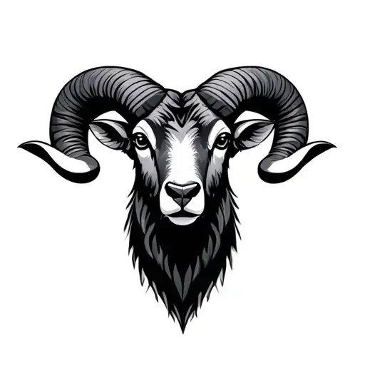 Ram Face Looking Foward