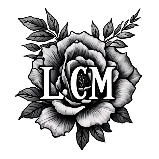 Memorial Tatoo With The Initials Lcm Less Feminine