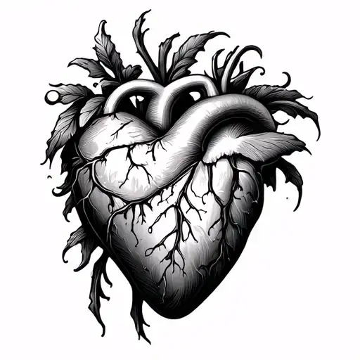 Heart Thin Lines With L
