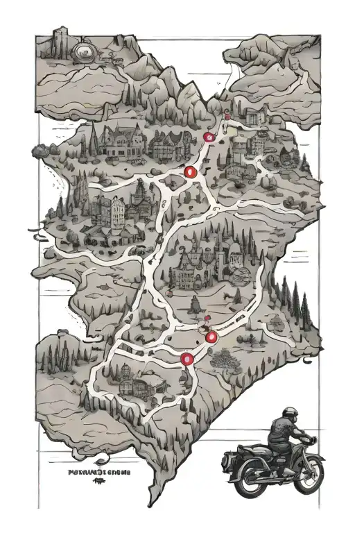 A Detailed Map Of The Client's Favorite Riding Route