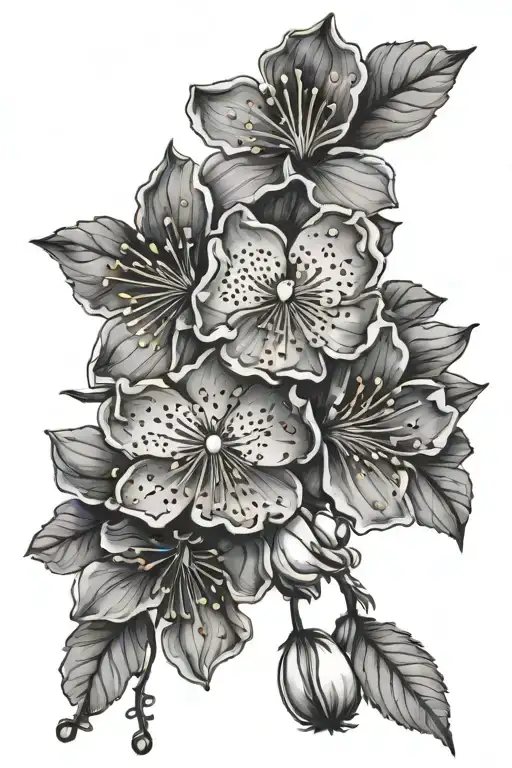 Flowers With Cherry Blossoms