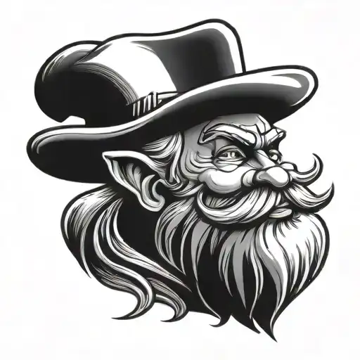 Santa Claus In Cowboy Hat