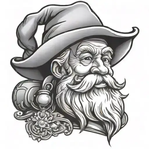 Santa Claus In Cowboy Hat