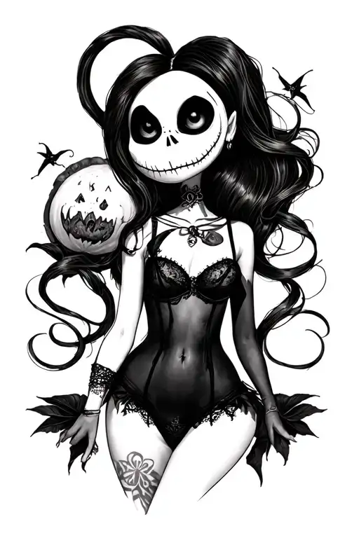 A Nightmare Before Christmas Sally In Lingerie