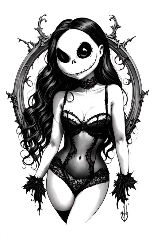 A Nightmare Before Christmas Sally In Lingerie
