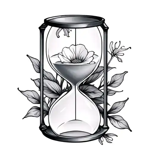 An Hourglass With Petals