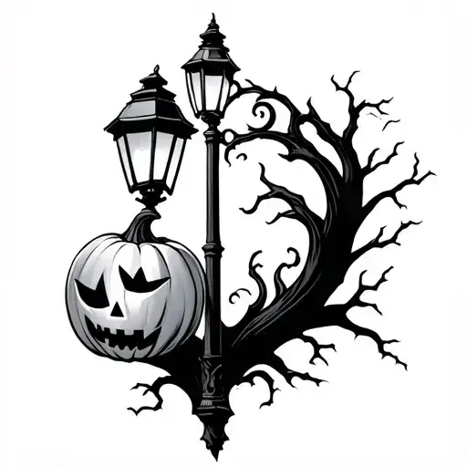 Halloween Lamp Post