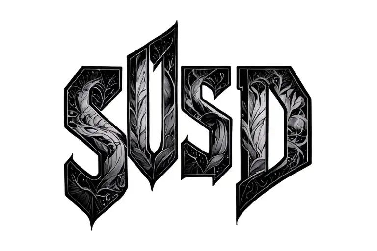 Letters Susd Hidden Within The Design Basic
