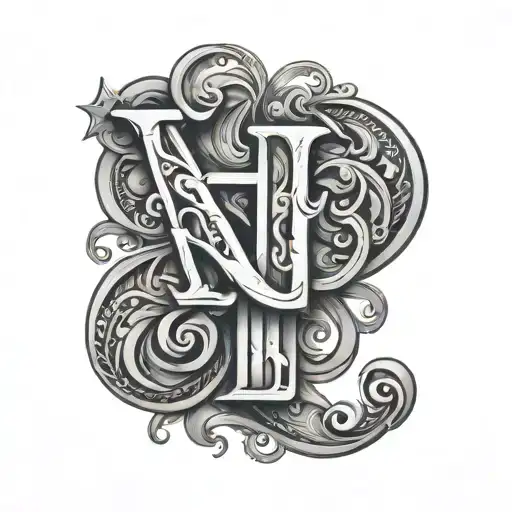 Letters B & D