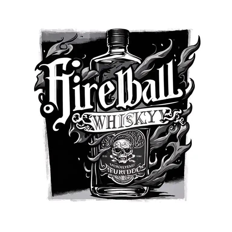 Fireball Whiskey Bottle Transformed