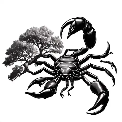 Live Oak Tree On A Scorpion