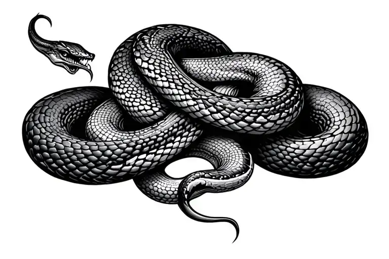 Serpent On The Leg