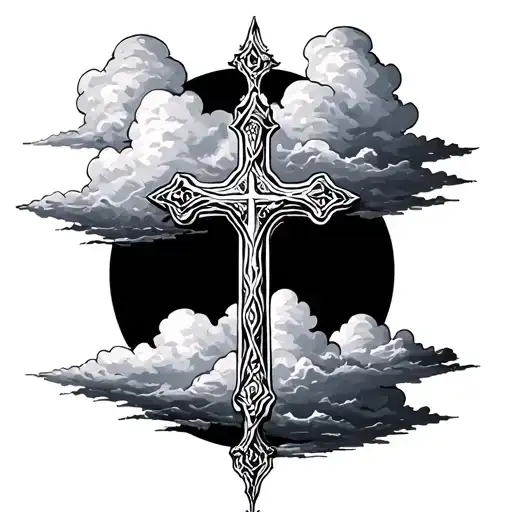Clouds And Cross