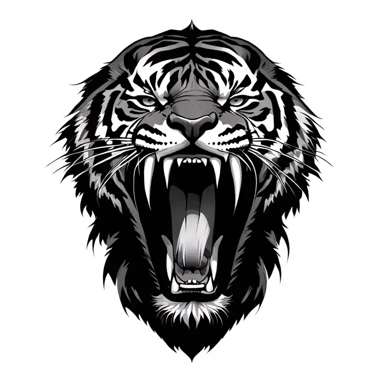 Shadow Tiger Mouth Closed