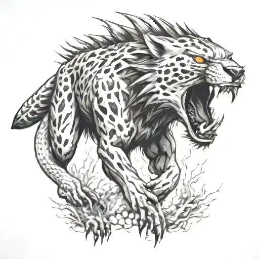 Animal Predator While Hunting Scene