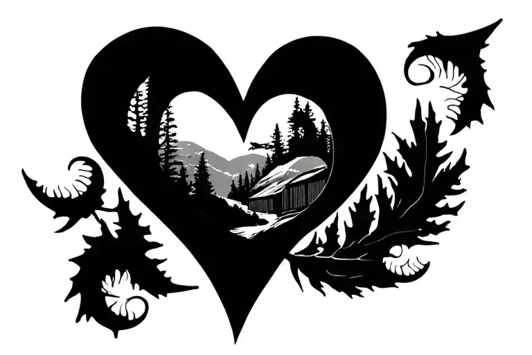 Winters In The Shape Of A Heart Surrounded