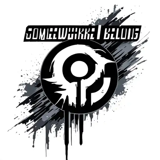 Scritta Somewhere I Belong Linkin Park Logo Merged