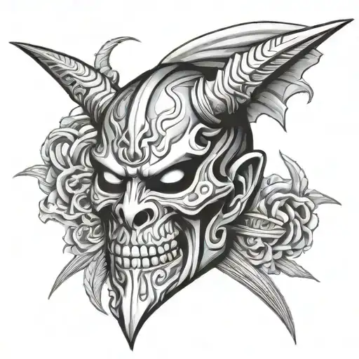 Mask Demon And Sword