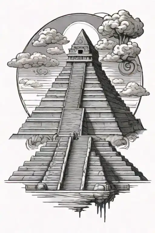 Mayan Pyramid Emerging