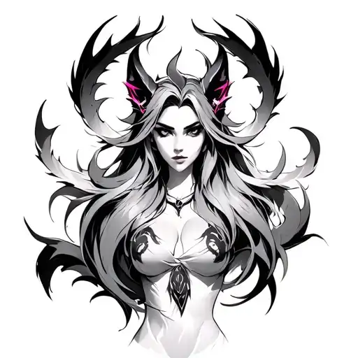 Ahri With Nine Tails From League Of Legends