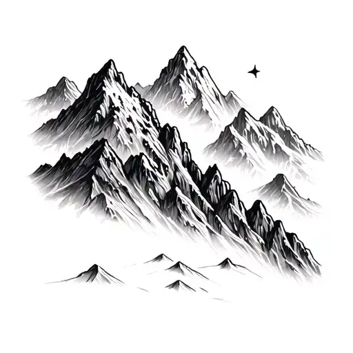 Line Work Mountains
