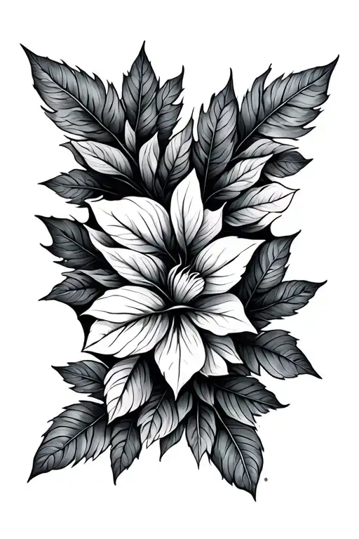 Leaves Round The Top Of The Arm