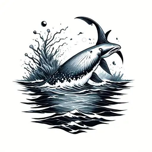 Simple Line Work Ocean Inspierd