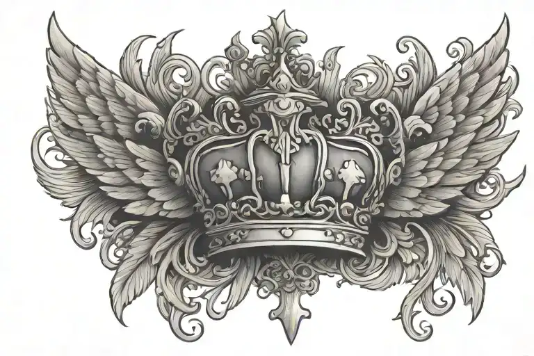 Crown And Wings