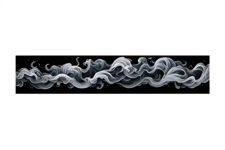 Smoke Flowing Up Along A Band